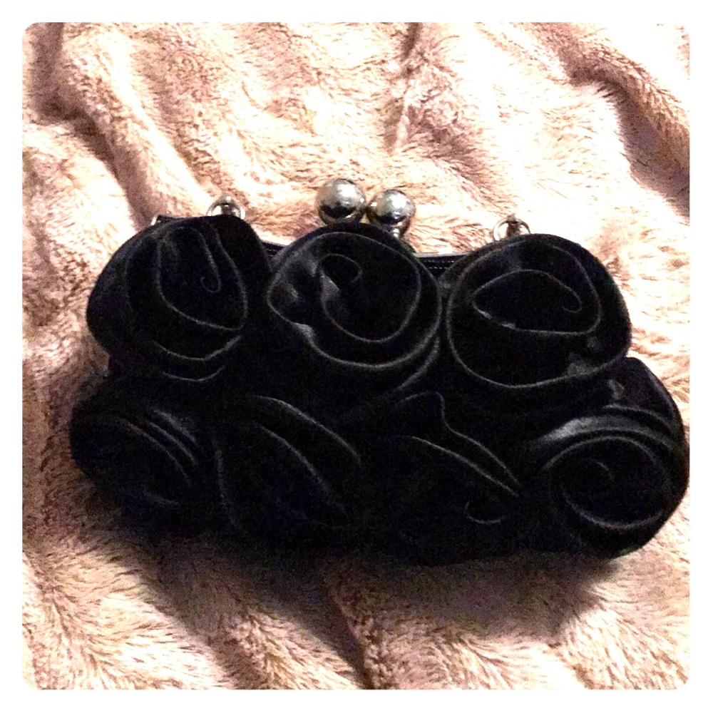 Small cocktail Black Rose purse